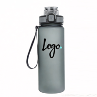 Bouteille d'eau de sport classique durable et réutilisable de 650 ml, sans BPA, en Tritan, avec couvercle, écologique et compatible lave-vaisselle, pour le sport et les activités de plein air