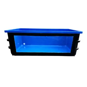 High quality outdoor home decoration fiber glass fish pond large size fiberglass farming fish tank aquarium for sale