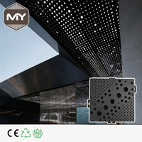 Panneau perforé en aluminium personnalisé MEIYU, façade, plafond, bardage, plaque métallique