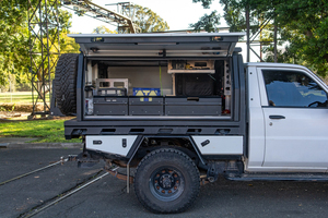 Auvent en aluminium double cabine simple <span class=keywords><strong>plateau</strong></span> en aluminium Ute boîte à outils pour <span class=keywords><strong>camion</strong></span> Ute - Product Image 4