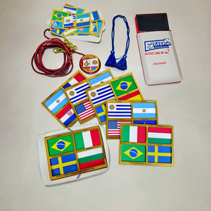 Cờ bóng đá tùy chỉnh chất liệu PET/Giấy bền, bán buôn quà tặng CS - Bộ sưu tập 4 đội tuyển quốc gia hàng đầu dành cho phòng, quán bar, văn phòng - Product Image 6