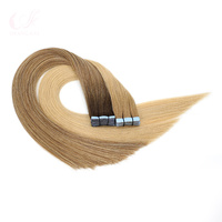 Extensions de cheveux à bandes adhésives ShangKai Russie, blond mélangé, 100g, prêtes à être expédiées