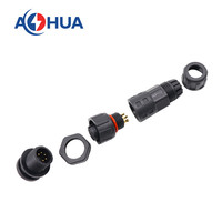 AOHUA Projet d'éclairage Prise mâle à montage sur panneau Assemblage M12 Connecteur de câble mâle femelle Connecteur CA 5A Prise étanche 5Pin IP68