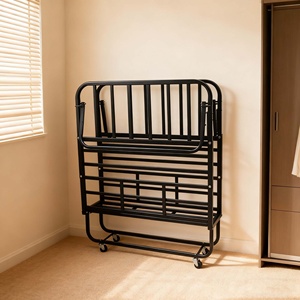 <span class=keywords><strong>Lit</strong></span> pliant en métal de taille unique pour adultes, moderne, durable, gain de place, multi-usages, chambre à coucher, hôtel, fourni directement par le fabricant - Product Image 1