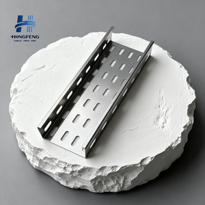 HongFeng HF-164 Perforated Steel Cable Tray with Hot-Dip Galvanized Finish for Construction Engineering Made in China - Product Image 1