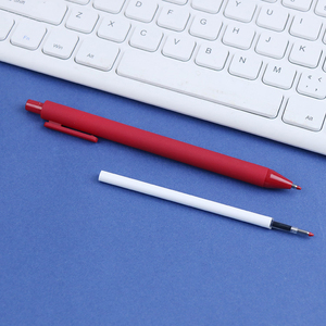 Custom Logo Printed Gel <strong>Pens</strong> <strong>Multiple</strong> <strong>Colors</strong> Retractable Soft Rubber Click Plastic 1.0mm Writing Width Blue Red Ink - Product Image 6