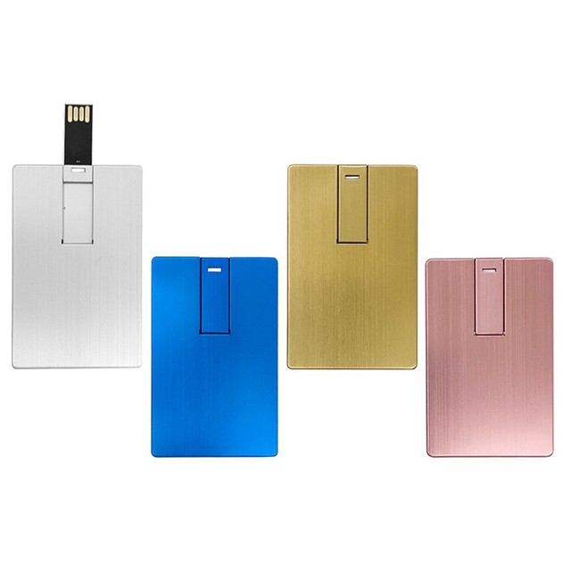 Usb Flash Drive Crediit Card USB 2.0 3.0 4GB 8GB 16GB 32GB 64GB Metal Card Pendrive Business Gift Usb Stick  Pendrive