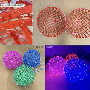 Motif <span class=keywords><strong>de</strong></span> <span class=keywords><strong>boule</strong></span> d'éclairage 3D personnalisé grande <span class=keywords><strong>boule</strong></span> suspendue à l'extérieur <span class=keywords><strong>boule</strong></span> ronde lumières <span class=keywords><strong>de</strong></span> Noël - Product Image 3