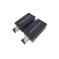Endüstriyel 100/1000mb süper Mini Fiber optik medya dönüştürücü tek modlu 1 Fiber SC Port Gigabit medya dönüştürücü Ethernet