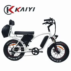 KAIYI Fat Tire Electric Cargo Bicycle Moped Ebike Kit Electric Bmx Bike Adult Super Power Dual Motor Available 500 1000w 20 Inch