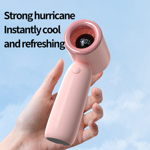 New Portable Bladeless Rechargeable USB Handheld Fan Custom Logo Box Packaging Plastic Hotel Use Adjustable Speed Small Size - Product Image 3