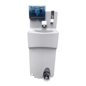 Évier <span class=keywords><strong>de</strong></span> camping portable avec <span class=keywords><strong>pompe</strong></span> à pied et roues – Station <span class=keywords><strong>de</strong></span> lavage des mains mobile pour extérieur - Product Image 4