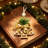 Ornements de Noël en plastique les plus vendus, motifs flocons de neige et élan, décorations de Noël