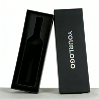 Caja Personalizada para Botellas, Caja con Tapa y Base para Vino, Champán y Licores de Lujo, Empaque para Regalo