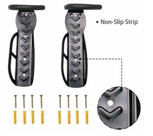 Support mural pour vélo, système de rangement pour vélo, crochet vertical pour vélo, pour abri intérieur, facile à <span class=keywords><strong>accrocher</strong></span>/détacher, support robuste - Product Image 4