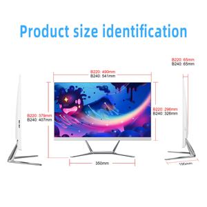 한 PC 23.8 인치 컴퓨터 보더리스 데스크톱 PC 코어 I5 CPU ssd 512GB 코어 I5 카메라와 함께 하나의 PC에 모두 - Product Image 2