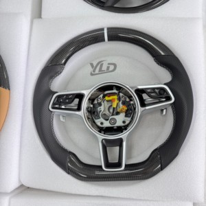 Volant en fibre de carbone pour Porsche Panamera Cayenne Macan 718 911 Cayman 918 Taycan Boxster Carrera 996 997 987 <span class=keywords><strong>991</strong></span> - Product Image 2
