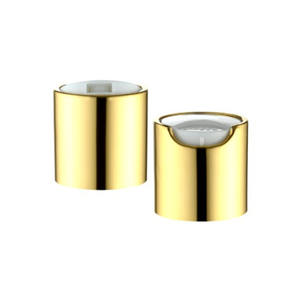 Tapas Qianqiu regulares y prensadas doradas y plateadas brillantes Tapa superior de disco Lavar y proteger Plástico de aluminio Acabado mate y brillante - Product Image 1