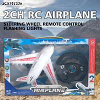 Avion télécommandé à 2 canaux intéressant, kit d'avion télécommandé pour enfants