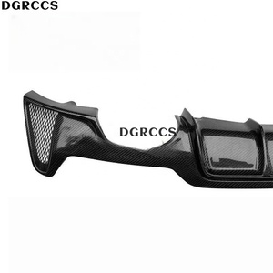 Difusor Trasero Deportivo de Fibra de Carbono con Doble Salida de Escape, Estilo 2013-2020, para Serie 4 F32 F33 F36, Fácil Instalación - Product Image 5