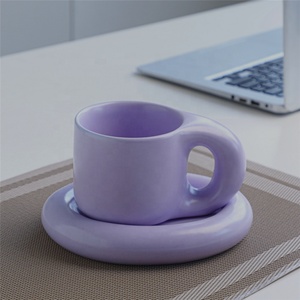 Madou – tasses en céramique de café et thé de noël multicolores, 270 Ml, vente en gros - Product Image 4