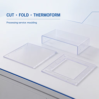 Plaques en polycarbonate transparentes de 1220/1560/1820/2100 mm, épaisseur 1 mm, alternative au verre, OEM, épaisseur, taille, couleur et surface personnalisables