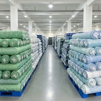 Tissu en microfibre tissé de qualité supérieure, poids moyen, motif à pois brossé, anti-boulochage, résistant à l'abrasion, 100% polyester, pour coussin et nappe