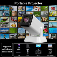 Mini projecteur portable intelligent 4K à prix d'usine pour cinéma maison intelligent, écran de 120 pouces, 720P, WiFi, projection mobile en direct 4K