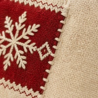 Sac fourre-tout en toile de coton réutilisable avec broderie et patchwork, écologique, pour les fêtes de Noël, multi-poches, sacs cadeaux, sacs de shopping, logo personnalisé