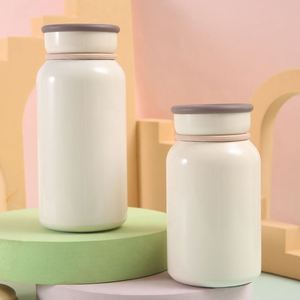 Botella de Leche de Acero Inoxidable 304, Compacta y Portátil, Taza Aislada, Botella Térmica al Vacío con Cuerda para Llevar al Aire Libre, para Niños - Product Image 4