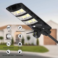 Caméra solaire 4G à double objectif 8MP 4K V380 Pro, directement de l'usine, sur lampadaire solaire LED HD
