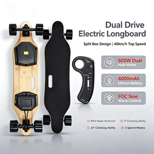 Patineta Eléctrica con Motor Dual, Diseño de Caja Dividida, 4000mAh 36V, Control de Onda Sinusoidal FOC, Velocidad Rápida de 40km/h, Venta al Por Mayor - Product Image 1