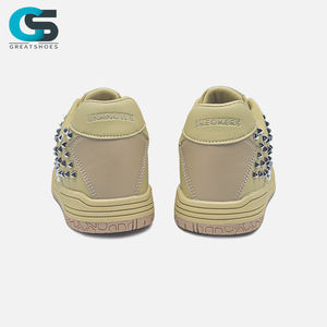 Новые Красочные кроссовки с заклепками, желтые кроссовки, кожаные спортивные кроссовки, кроссовки для бега, мужские спортивные кроссовки с логотипом - Product Image 4