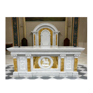 Iglesia religiosa Mesa <span class=keywords><strong>de</strong></span> altar <span class=keywords><strong>de</strong></span> sacrificio <span class=keywords><strong>de</strong></span> piedra <span class=keywords><strong>de</strong></span> mármol blanco antiguo - Product Image 2