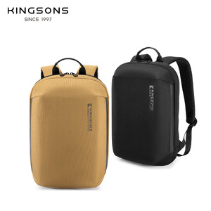 Kingsons Lightweight Laptop <b>Backpack</b> Khaki <b>Black</b> Unisex Casual Travel <b>Backpack</b> With Laptop Compartment Multi Functional - Product Image 1