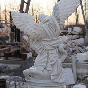 Estatuas de Ángeles de Mármol de Tamaño Real Estilo Europeo, Escultura de Mármol - Product Image 2
