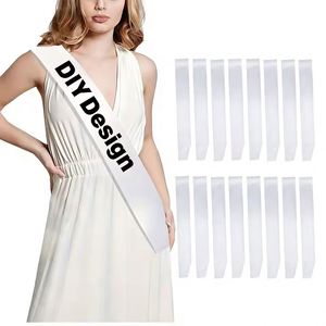 Banda de Satén Personalizada para Graduación/Boda o Fiesta, Diseño DIY, Venta al por Mayor, Banda Sublimable de Alta Calidad - Product Image 2