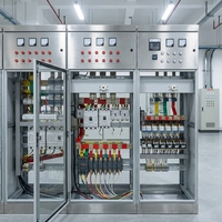 Armoire de distribution basse tension série GGD 380V 400V avec barre omnibus en cuivre à panneau fixe pour projets de distribution d'énergie