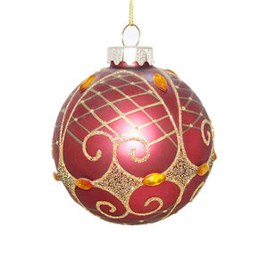 Boules <span class=keywords><strong>de</strong></span> verre <span class=keywords><strong>de</strong></span> noël ornements peints suspendus décoration pendentif imprimé boules fournitures décor pour arbre vacances guirlande <span class=keywords><strong>de</strong></span> pâques - Product Image 5