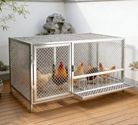 Grand enclos à volailles en grillage crypté anti-loutre pour poulets et pigeons, utilisation intérieure et extérieure, élevage en arrière-cour