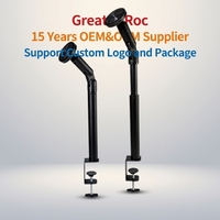 Support magnétique de bureau pour téléphone et tablette, rotation à 360° °   Tablettes de 12,9 pouces à hauteur et angle réglables en continu