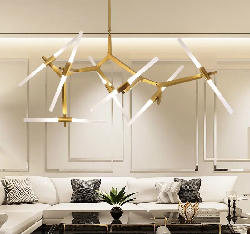 Modern İskandinav LED lüks yaratıcı ev odası dekoratif fantezi tasarımcılar odası lüks avize ile çekici tasarım