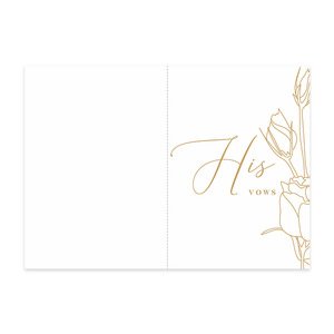 Carte de Vœux de Mariage Dorée en Papier Spécial, Design Premium 2026, Impression Numérique Compatible, en Pure Pâte de Bois Vierge - Product Image 6