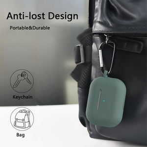 Funda protectora de goma <span class=keywords><strong>para</strong></span> Apple <span class=keywords><strong>Airpods</strong></span> Pro, carcasa de silicona de Color sólido resistente al agua, anticaída, novedad - Product Image 5