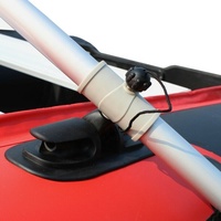 Weishian — bateau gonflable en pvc, bateau gonflable, couleur rouge et noir, avec sol en aluminium