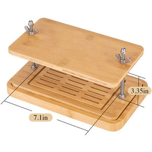 Prensa de tofu de bambú natural, escurridor de tofu integrado - Product Image 3
