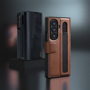 Funda NILLKIN Business Aoge Series Vintage de Cuero con Ranuras para Tarjetas y Soporte para <span class=keywords><strong>Samsung</strong></span> <span class=keywords><strong>Galaxy</strong></span> Z Fold 7 5G con Ranura para Lápiz - Product Image 1