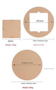 Bview Art patterery Wheel pipistrelli 10 pz quadrati interni con pipistrelli lanciatori di argilla preforati per ceramisti e artisti della ceramica - Product Image 4