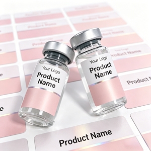 Étiquettes personnalisées pour flacons de peptides de <span class=keywords><strong>laboratoire</strong></span>, autocollants adhésifs de haute qualité 3ml 10ml pour usage pharmaceutique - Product Image 2