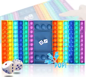 Placa de xadrez arco-íris, tamanho grande, brinquedos sensorial para crianças e adultos